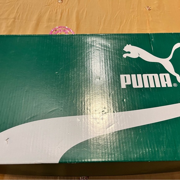 Puma Basket Heart Patent sneakers in an "Iron" (grey) colorway. - Picture 4 of 10